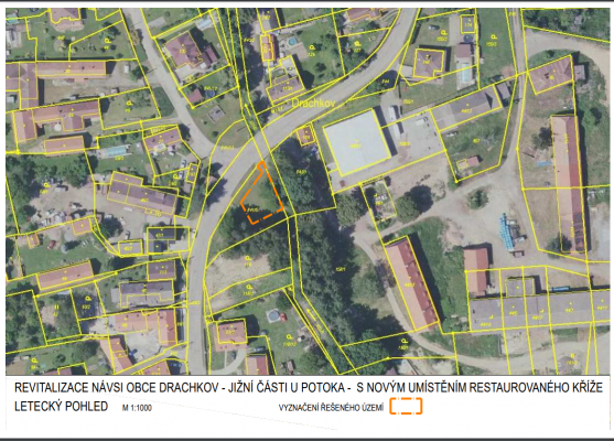 Obnova stávajícího křížku na návsi v Drachkově